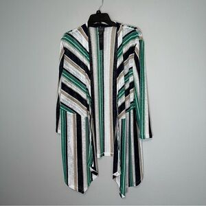 Travelers Collection by Chico’s Open Front Cardigan Size 3